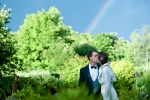 Photo de mariage arc-en-ciel